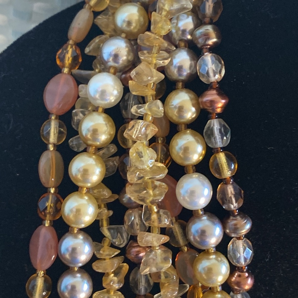 Joan Rivers Czech Glass Faux Pearls Multi Stand Necklace - Picture 11 of 17